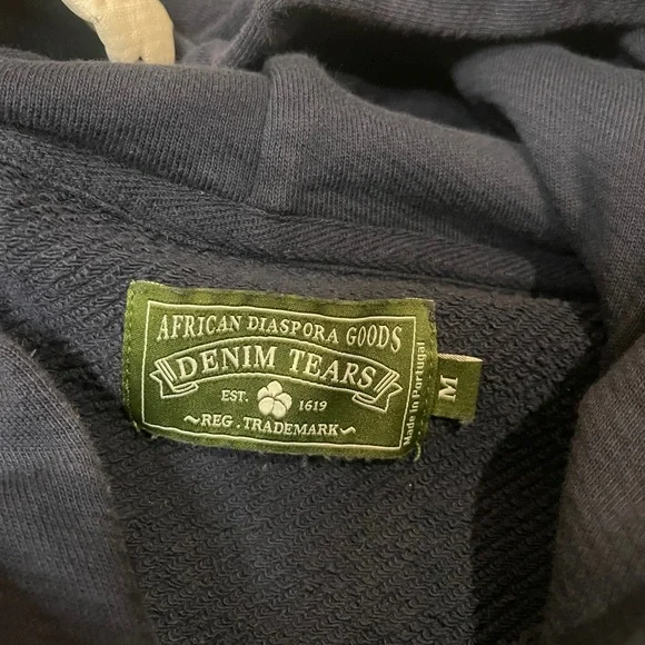 Denim Tears Men's hoodie navy blue - Picture 5 of 8